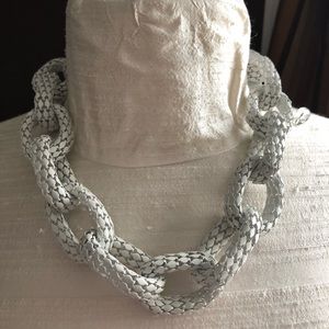White chain necklace